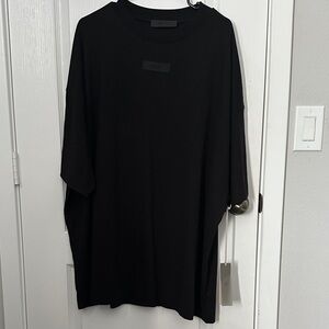 Fear of God Black Oversized Short Sleeve Crewneck Tee